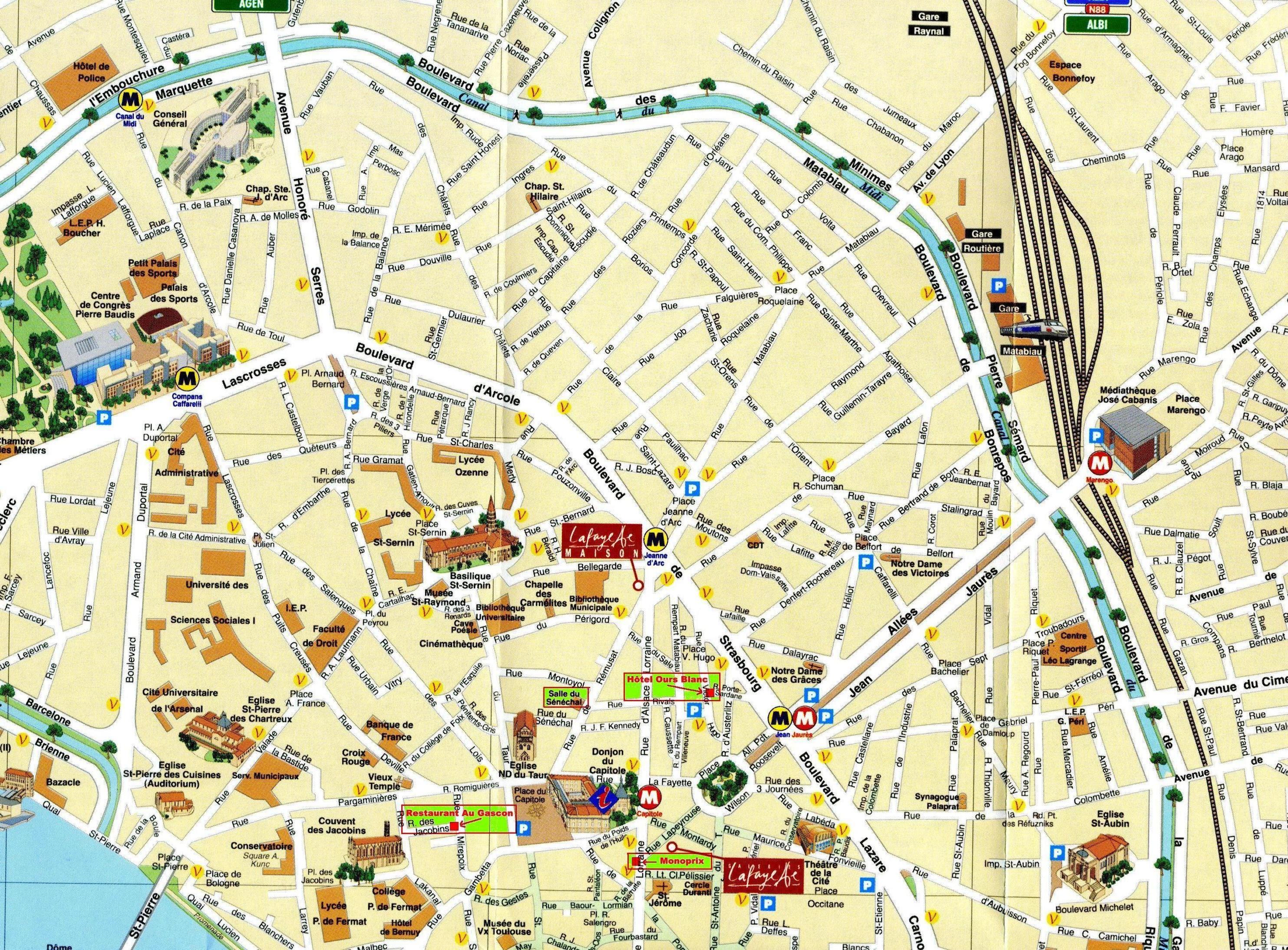 Plan Toulouse | Mappy : carte et infos pratiques Ã  Toulouse (31000)